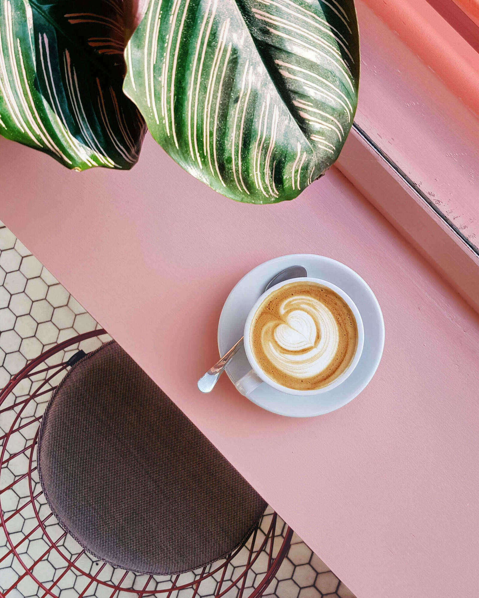 Latte on the table